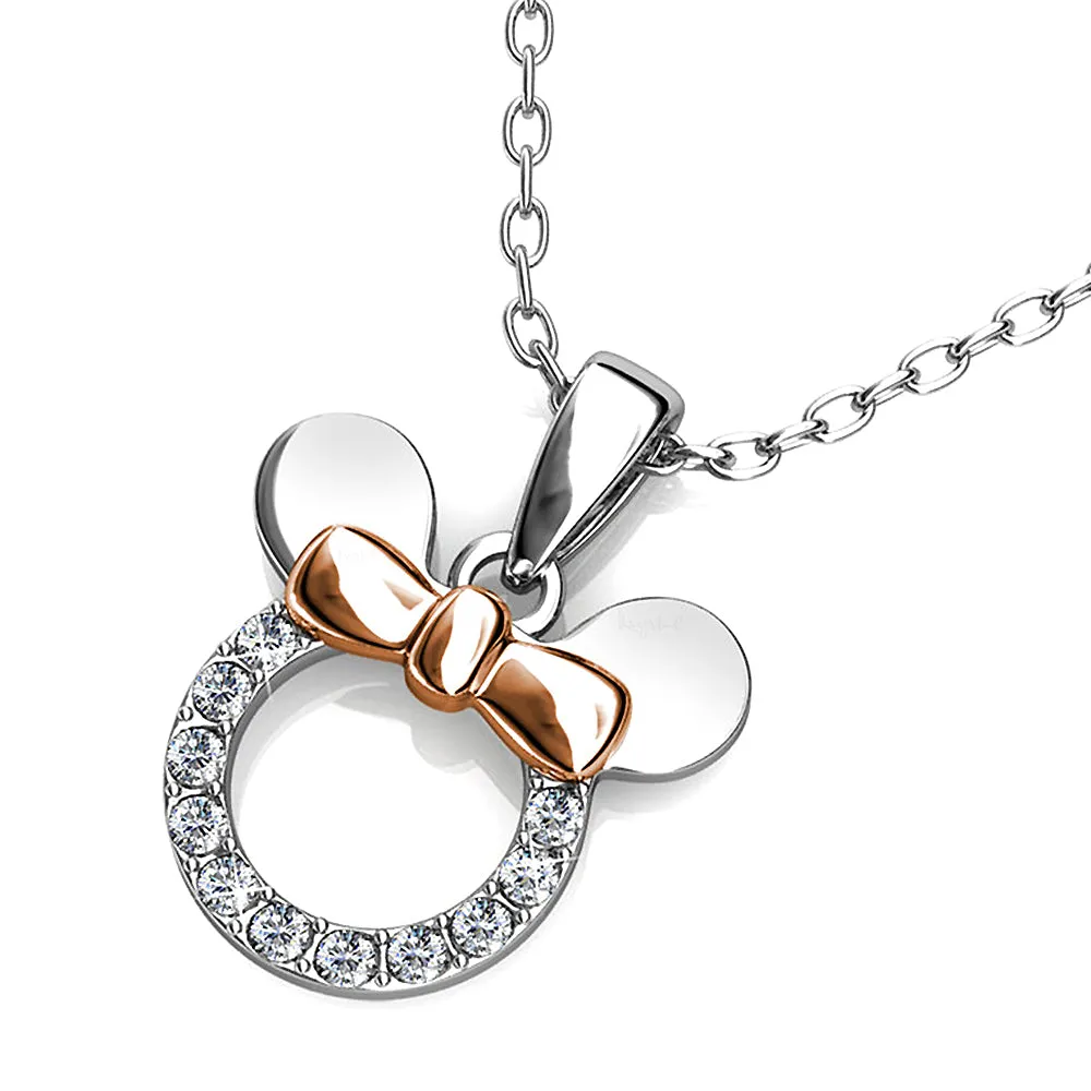 Minnie Mouse Necklace Embellished With SWAROVSKI Crystals