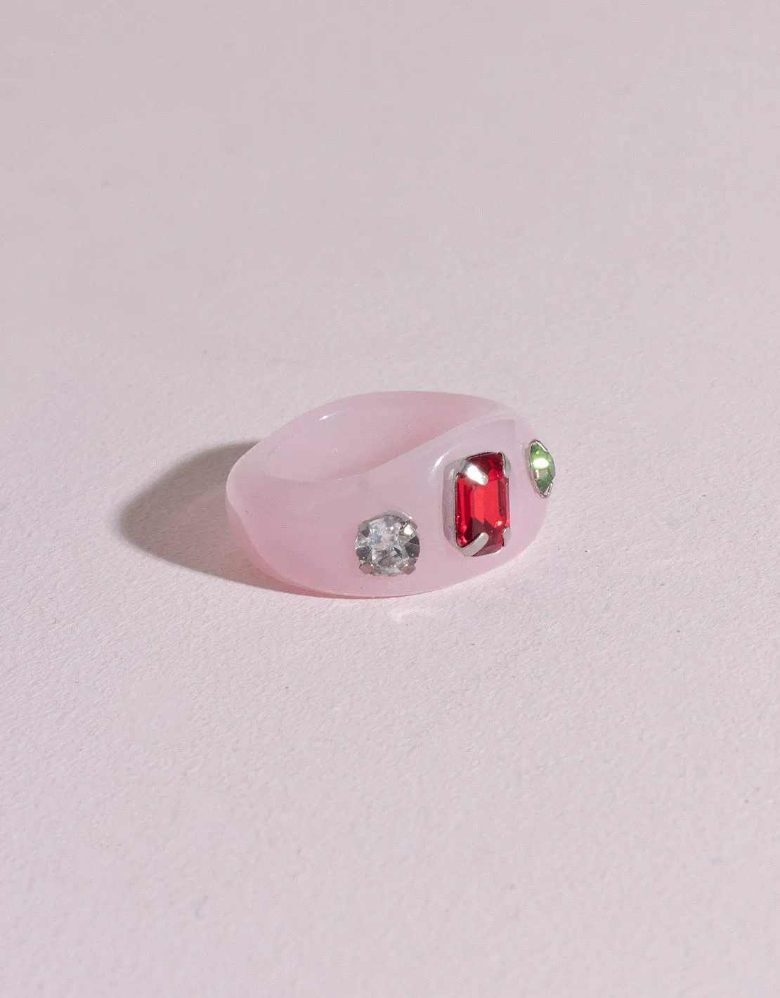 Rhinestone fun ring